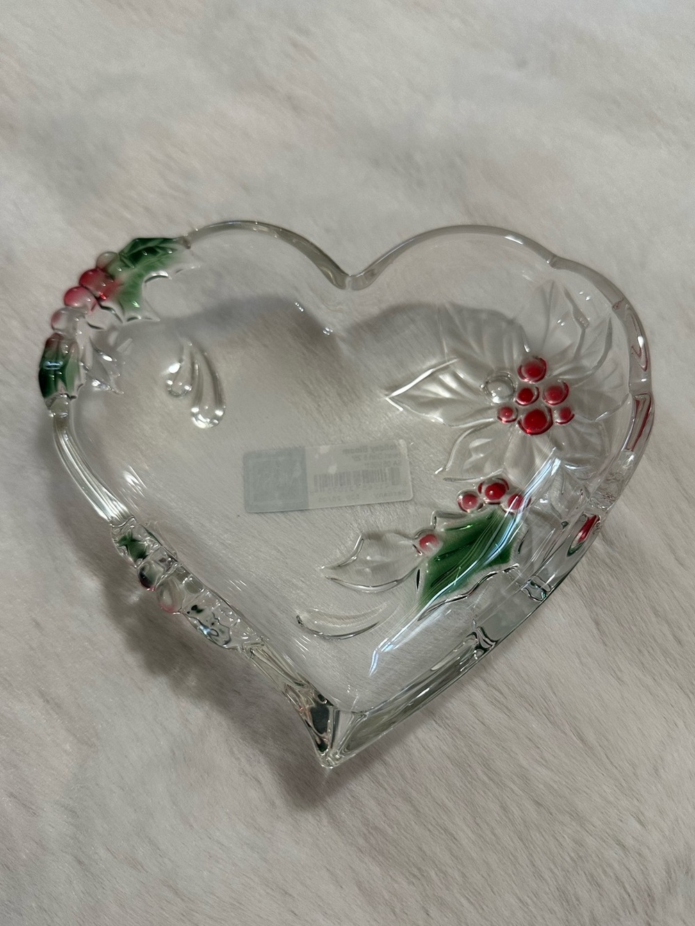 Mikasa Holiday Bloom Heart Dish